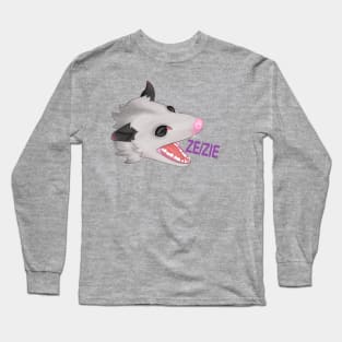 Pronoun opossum Ze/Zie Long Sleeve T-Shirt